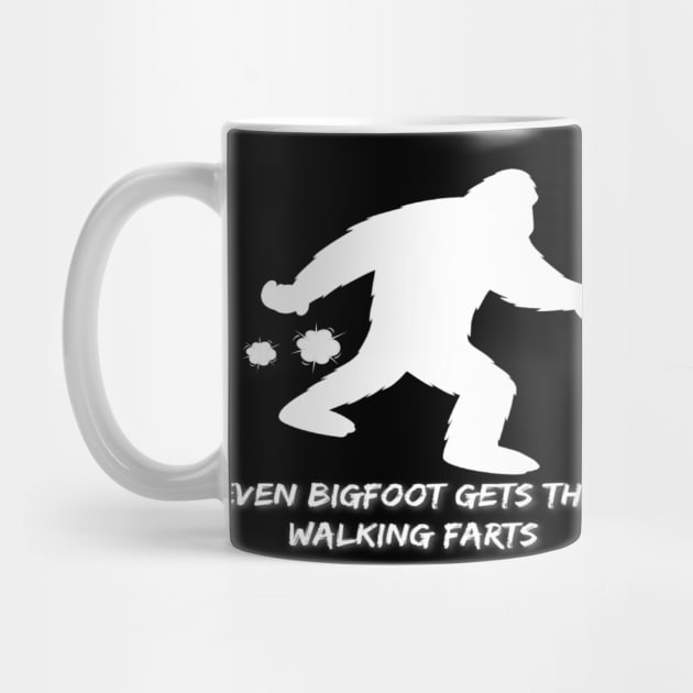 Even Bigfoot Gets the Walking Farts | Sasquatch Lovers | Fart Humor by DesignsbyZazz